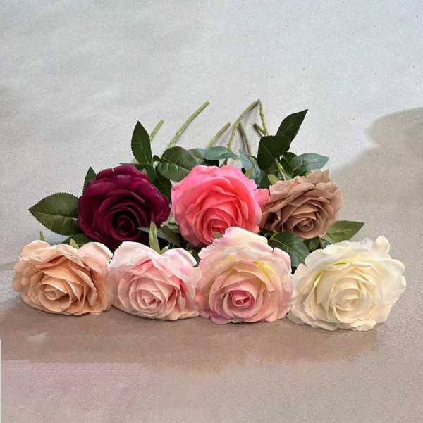Table Wedding Decoration Artificial Flowers Single Rose