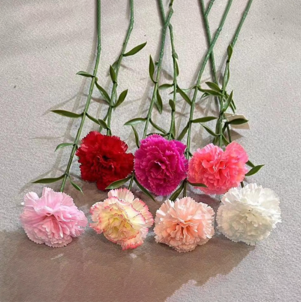 Fake Carnation Flower For Festivals Single Carnation