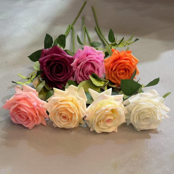 Artificial Flowers Plastic Flowers Single Rose