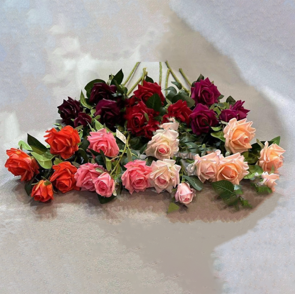 Artificial Flower Wholesale Near Me 4 Heads Rose