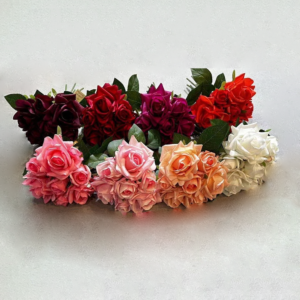 Silk Flower Bouquets Wedding Flower 7 Heads Rose Bouquet Silk Flower Bouquets Wedding Flower 7 Heads Rose Bouquet