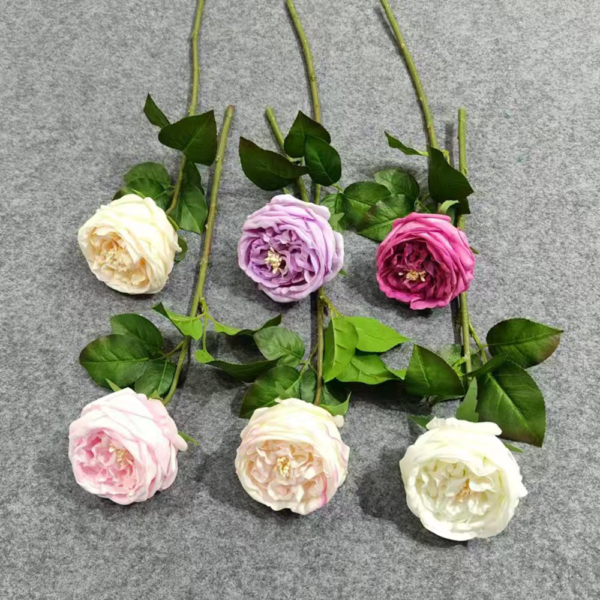Wedding Real Touch Artificial Flower Rose Single Real Touch Rose