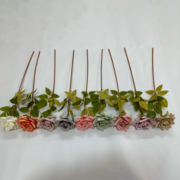 Artificial Flower Silk Flower Heads Single Rose