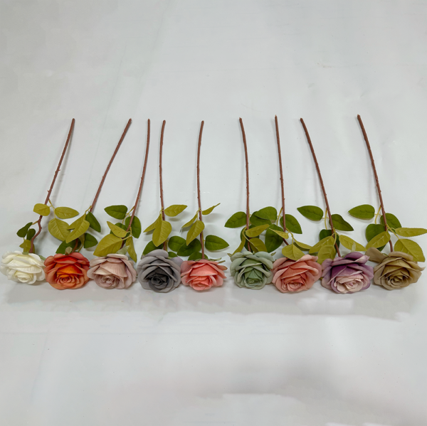 Cheap Wholesale Silk Flower Artificial Flowers Single Rose