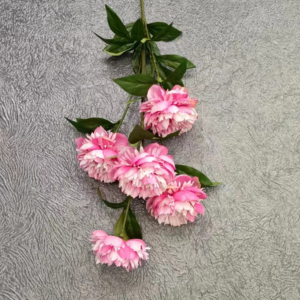 Peony Flowers Fake Flowers 5 Heads Peony Single Branch