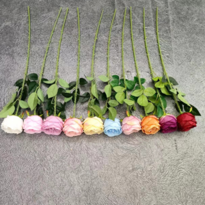 Artificial Fake Plastic Flower Single Rose Single Rose Artificial Fake Plastic Flower Single Rose Single Rose