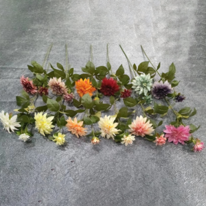 Wedding Decoration Gate Flower 2 Heads Dahlia Single Branch Wedding Decoration Gate Flower 2 Heads Dahlia Single Branch