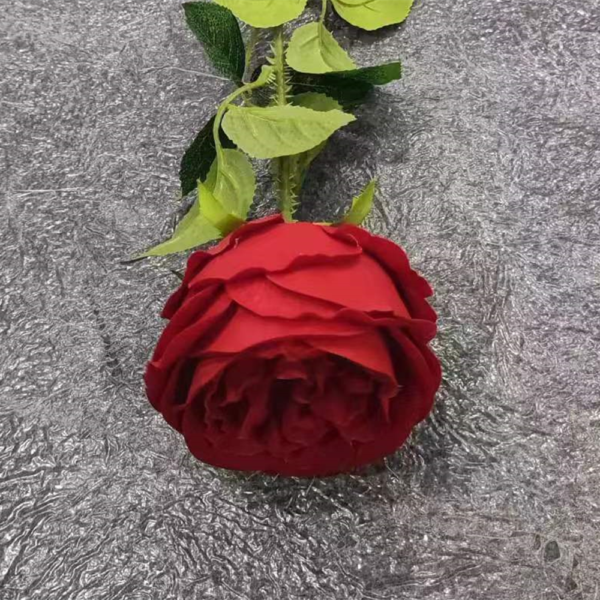 Red Poinsettias Flower Single Flannel Rose