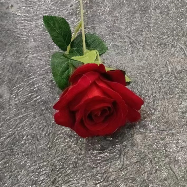Fake Flowers Wholesale Near Me Single Flannel Rose
